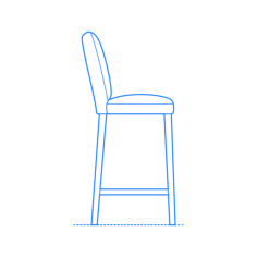 Furniture Stools Ikea Bergmund Barstool Vinyl Cutting Svg File, Free Vectors File